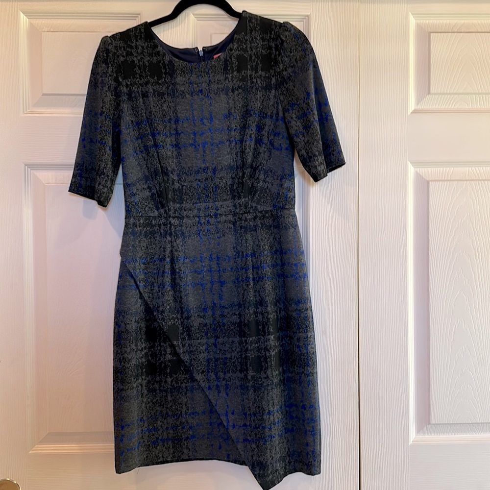 Betsy Johnson Tailored Dress w Asymmetrical Hem Design